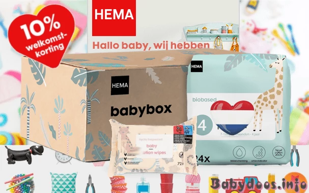 Gratis babydoos HEMA zwangerschapsbox